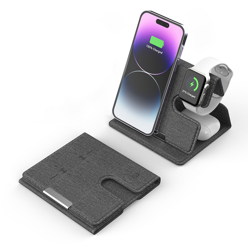 Bikkon 3-in-1 Charging Stand Magnetic Wireless Charger 15W