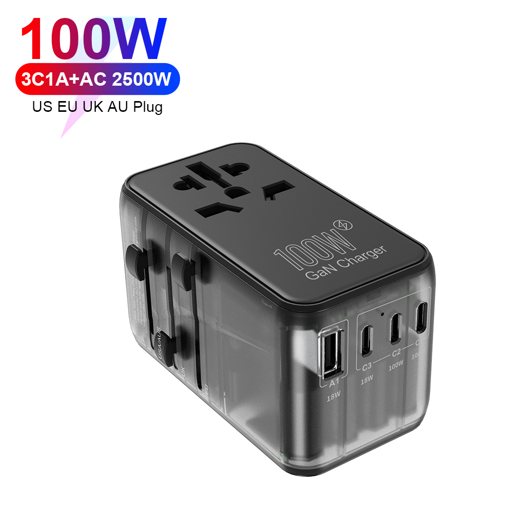 Bikkon GaN 100W 4 Ports Universal Travel Charger