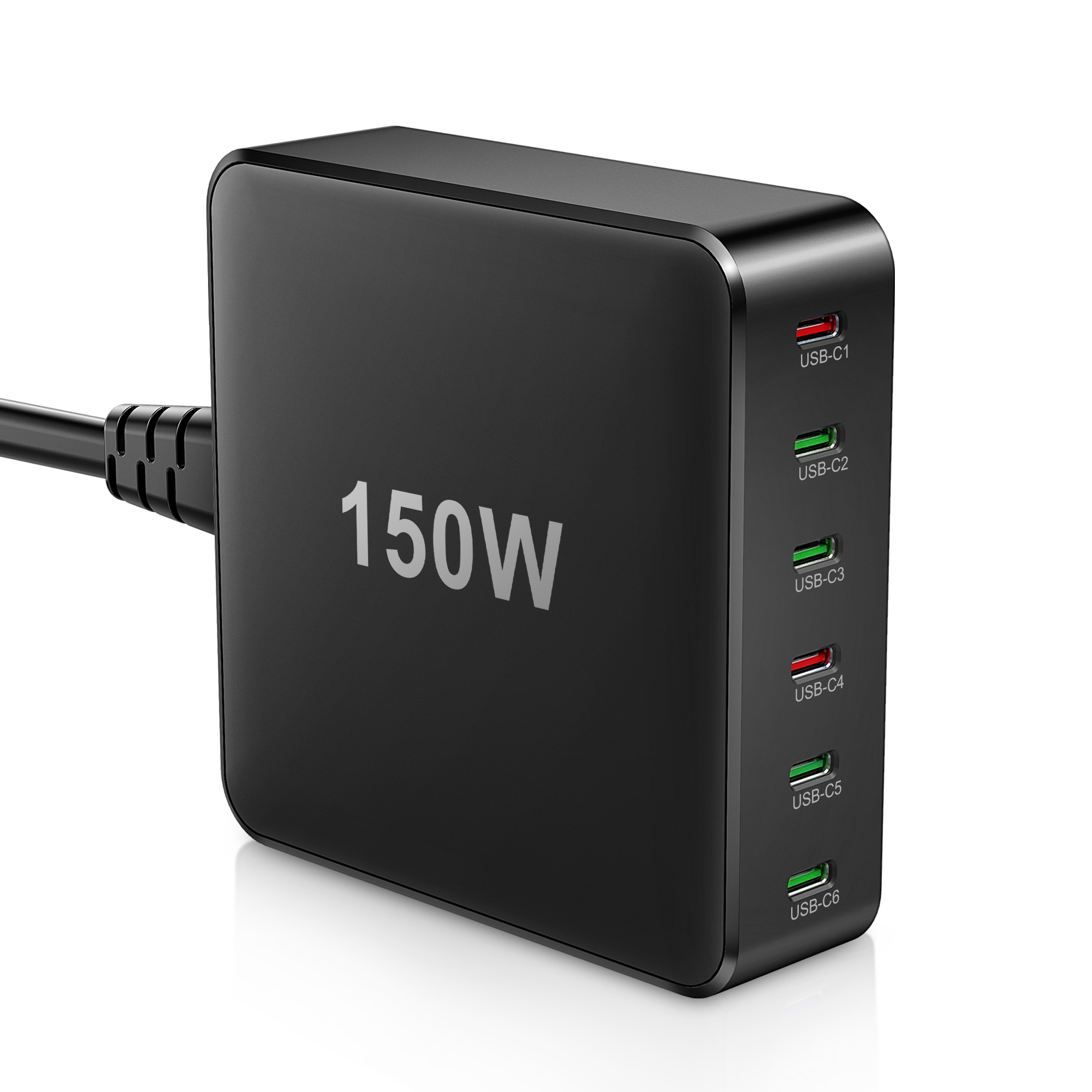 Bikkon 150W 6 USB-C Ports GaN Desktop Charger