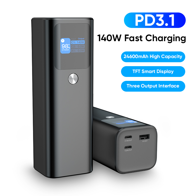 Bikkon PD3.1 140W 2C1A Ports 24600mAh Power Bank