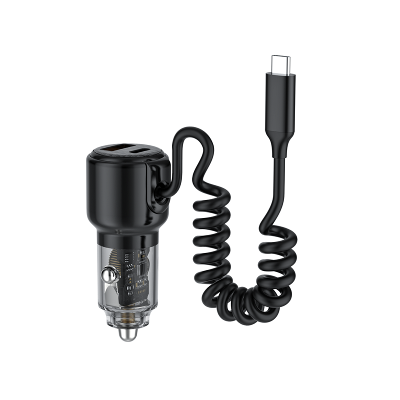 Bikkon 110W Dual Ports Car Charger With USB C Cable